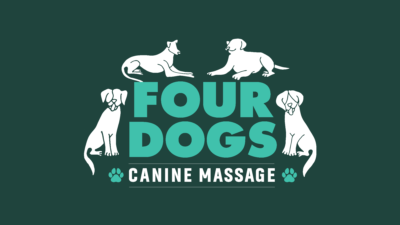 Four Dogs Canine massage Logo Four Dogs Canine Massage Logo